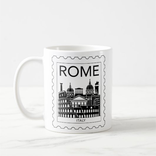 Rome Souvenir Italië Postzegel Koffiemok (Links)