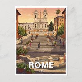 Rome Spaanse Stappen Italië Reizen Briefkaart