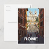 Rome Spaanse Stappen Italië Reizen Briefkaart (Voorkant / Achterkant)