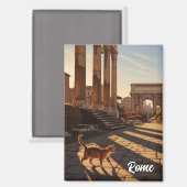 Rome Spaanse Stappen Italië Reizen Magneet (Voorkant / Achterkant)