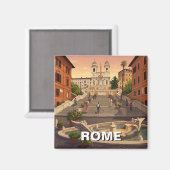 Rome Spaanse Stappen Italië Reizen Magneet (Voorkant / Achterkant)