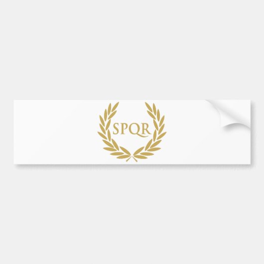 Rome SPQR Roman Senate Seal Bumpersticker (Voorkant)