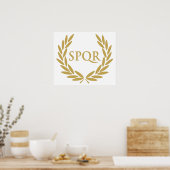 Rome SPQR Roman Senate Seal Poster (Keuken)