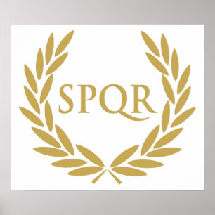 Rome SPQR Roman Senate Seal Poster