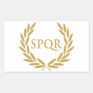 Rome SPQR Roman Senate Seal Rechthoekige Sticker