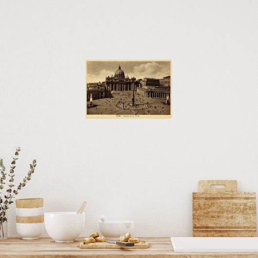 Rome, St Peter's Square, vatican Poster (Keuken)