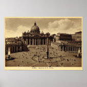 Rome, St Peter's Square, vatican Poster (Voorkant)