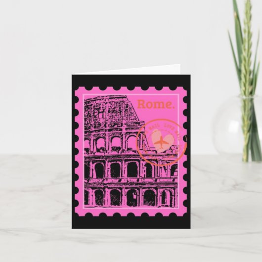 Rome Stamp Sticker Kaart (Voorkant)