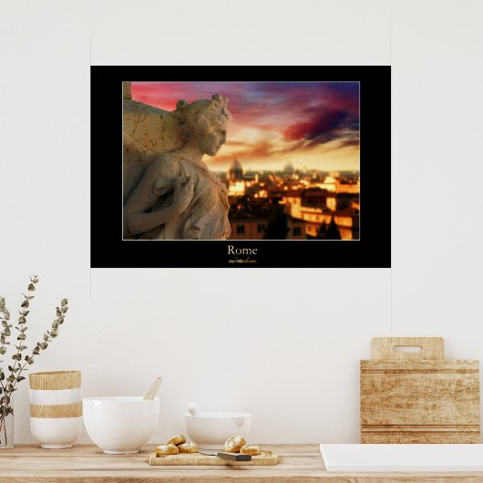 Rome Sunset Poster (Keuken)