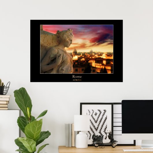 Rome Sunset Poster (Thuiskantoor)