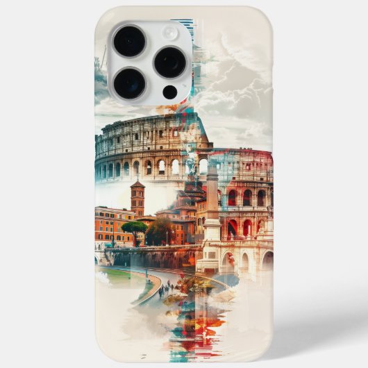 Rome Symfonie: Colosseum & Trevi Fontein Case-Mate iPhone Case (Achterkant)