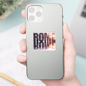 Rome tekst met Colosseum souvenir Sticker (Telefoon)