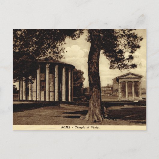 Rome, tempel van de Vestal Virgins Briefkaart (Voorkant)