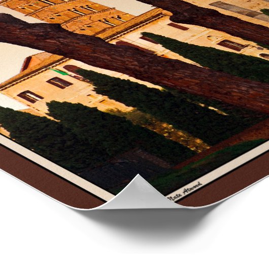 Rome - tempel van Venus en Roma Poster (Hoek)