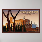 Rome - tempel van Venus en Roma Poster (Voorkant)