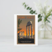 Rome - Temple Ruins in Forum Romanum Briefkaart (Staand voorkant)