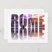 Rome text souvenir briefkaart (Voorkant / Achterkant)