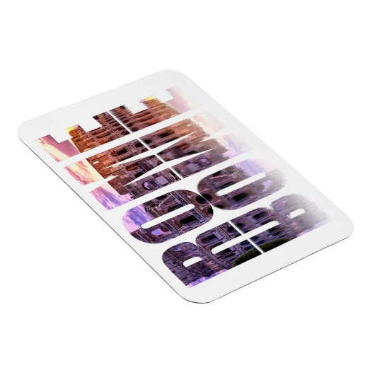 Rome text souvenir magneet (Rechterzijde)