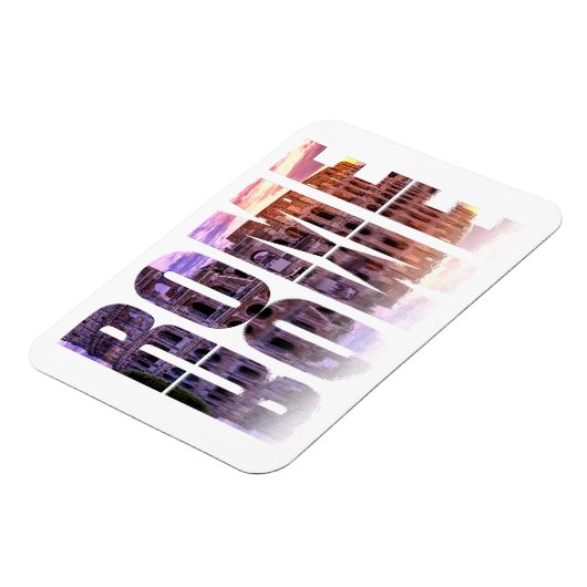 Rome text souvenir magneet (Linkerzijde)