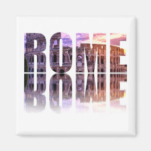Rome text souvenir magneet