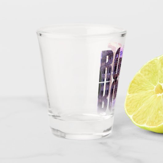 Rome text souvenir shot glas (Links)