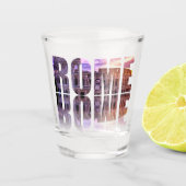 Rome text souvenir shot glas (Voorkant)