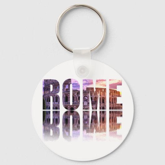 Rome text souvenir sleutelhanger (Voorkant)