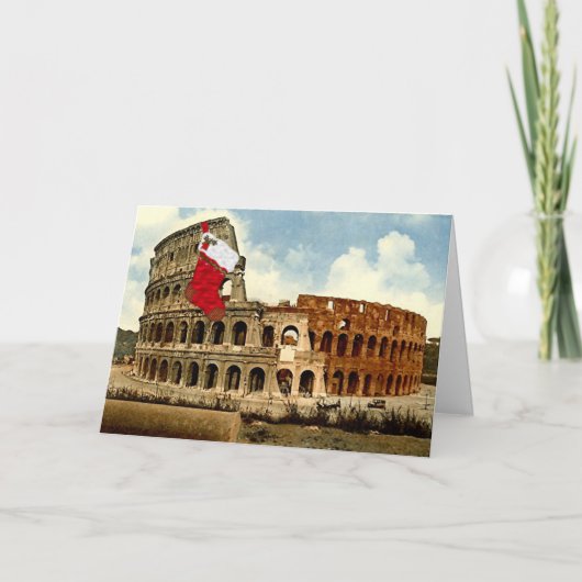 Rome, The Colosseum Christmas Card Feestdagen Kaart (Voorkant)