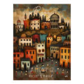 Rome: The Eternal City - Whimsical Art Perfect Poster (Voorkant)