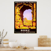Rome, trein de luxe "Rome Express" Poster (Keuken)