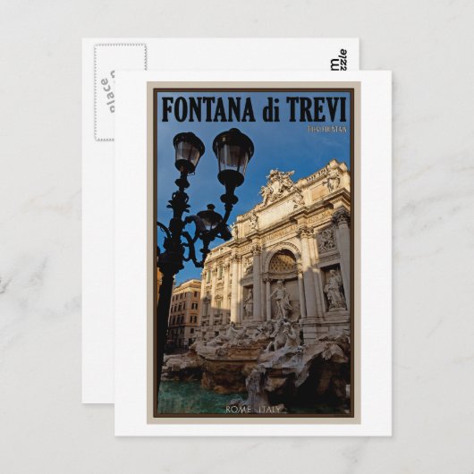Rome - Trevi Briefkaart (Voorkant / Achterkant)