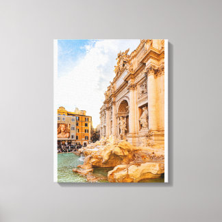 Rome Trevi Canvas Afdruk