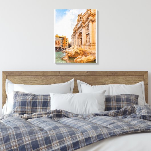 Rome Trevi Canvas Afdruk (Insitu (Slaapkamer))