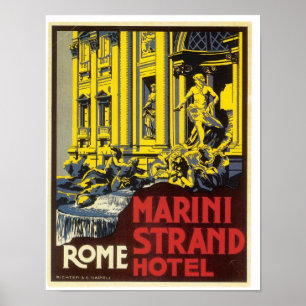 Rome Trevi Fontain Poster