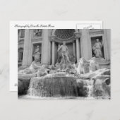Rome, Trevi Fontein Briefkaart (Voorkant / Achterkant)