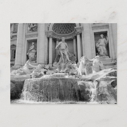 Rome, Trevi Fontein Briefkaart (Voorkant)