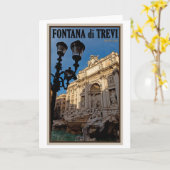 Rome - Trevi-fontein Kaart (Gele Bloem)