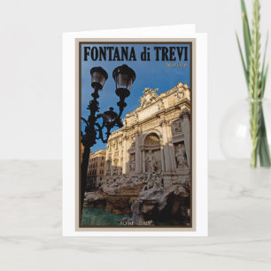 Rome - Trevi-fontein Kaart