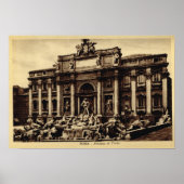 Rome Trevi-fontein Poster (Voorkant)