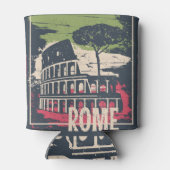 Rome Typografie: Eiffeltoren Poster. Blikjeskoeler (Achterkant)