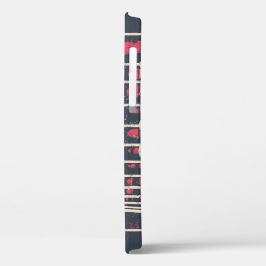 Rome Typografie: Eiffeltoren Poster. Case-Mate iPhone Case (Achterkant / Links)