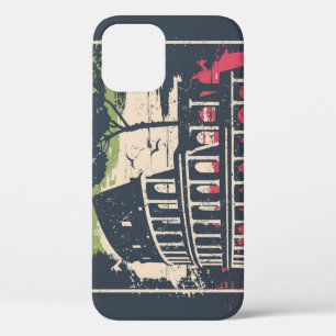 Rome Typografie: Eiffeltoren Poster. Case-Mate iPhone Case