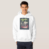 Rome Typografie: Eiffeltoren Poster. Hoodie (Voorkant volledig)