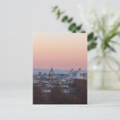 Rome van Gianicolo panorama bij zonsondergang Briefkaart (Staand voorkant)