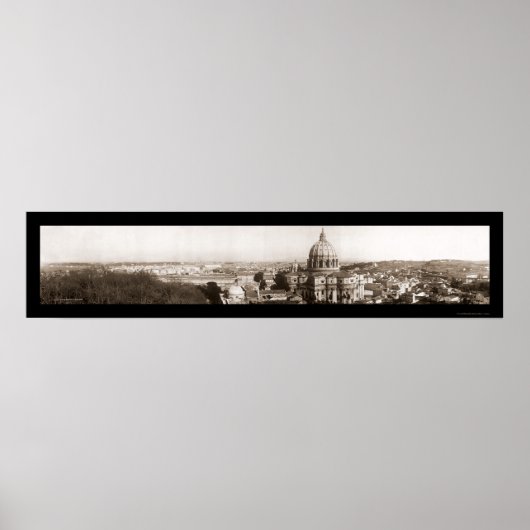 Rome van Vaticaan Foto 1909 Poster (Voorkant)