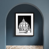 Rome Vaticaanstad St. Peter's Dome Travel Print