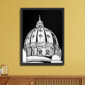 Rome Vaticaanstad St. Peter's Dome Travel Print