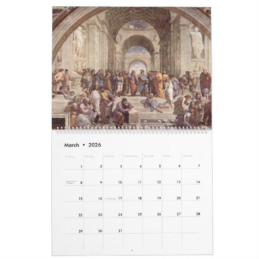 Rome Vatican City Italy 2026 Calendar Kalender (Mar 2026)