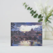 Rome Vatican Merry Kerstmis Briefkaart (Staand voorkant)