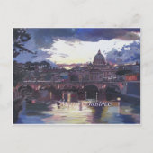 Rome Vatican Merry Kerstmis Briefkaart (Voorkant)